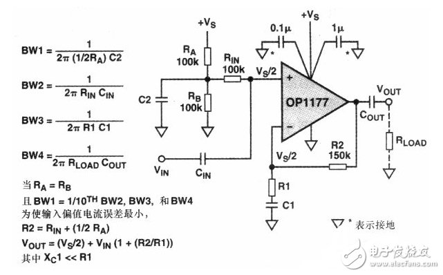 單電源運算放大器的退耦