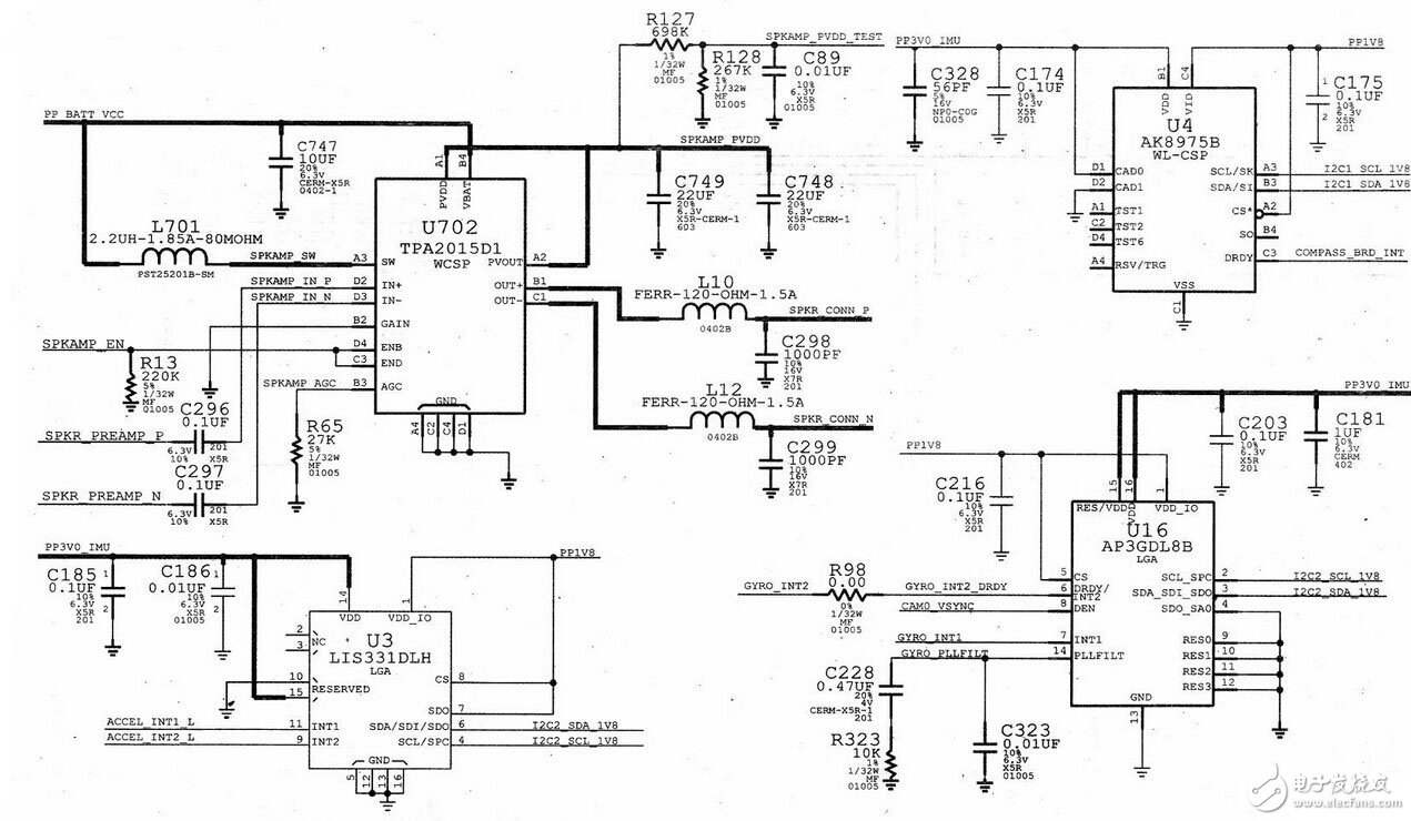 蘋果iPhone 4S內(nèi)置電路模塊設(shè)計(jì)