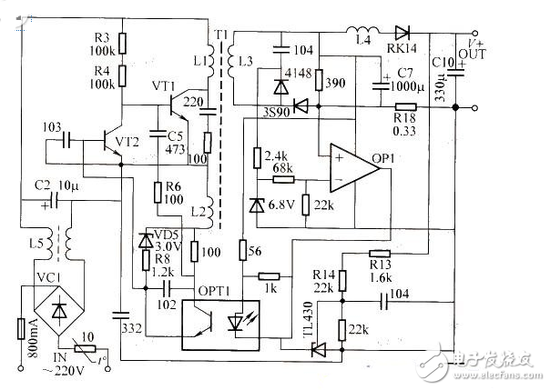 開關(guān)電源充電器整體電路設(shè)計(jì)