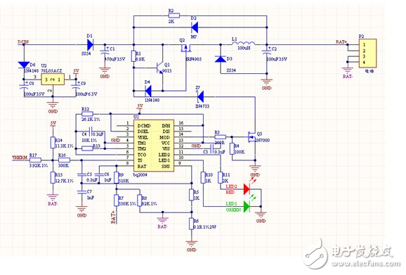 bq2004搭建的鎳氫電池快速充電電路設(shè)計