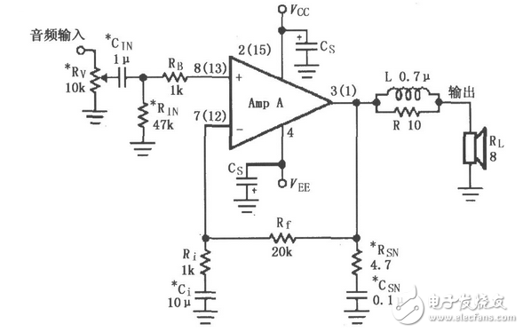 基于LM4730的輔助音頻功率放大電路設(shè)計(jì)