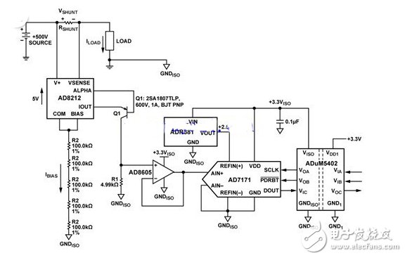 采用AD8212電流監(jiān)控器電路模塊設(shè)計(jì)