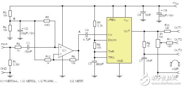 基于555定時器的D類耳機驅(qū)動實用放大電路設(shè)計