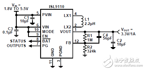 基于ISL911x高度集成升降壓電源電路設(shè)計 —電路圖天天讀（53）