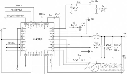 基于ZL2008數(shù)字DC-DC電源控制電路設(shè)計