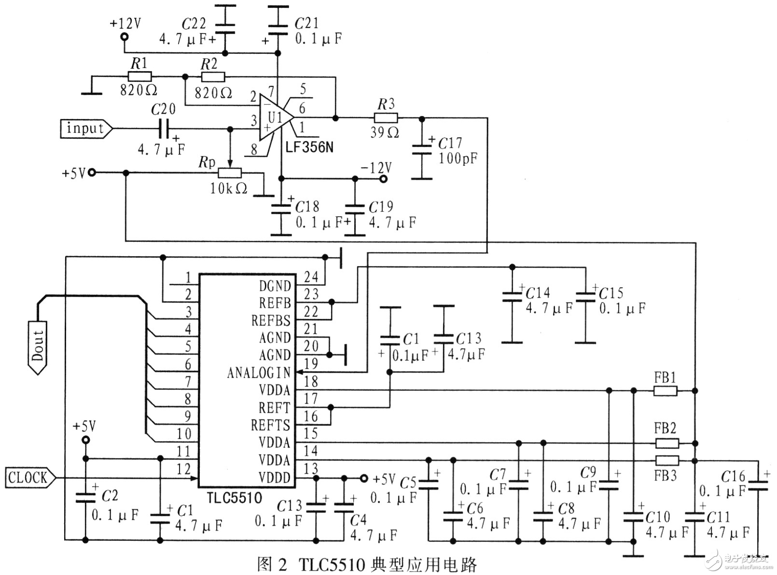 采用TLC5510數(shù)據(jù)采集系統(tǒng)電路設(shè)計