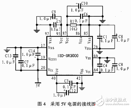 嵌入式語音識別處理ISD-SR3000應(yīng)用電路設(shè)計(jì)