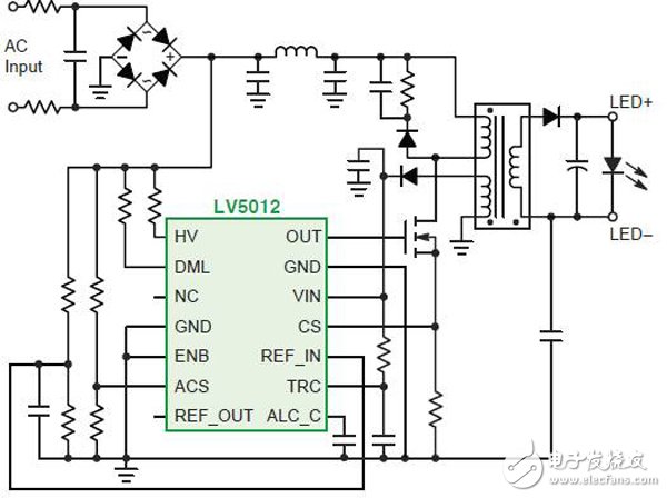 照明AC-DC LED驅(qū)動電源電路精析 —電路圖天天讀（129）