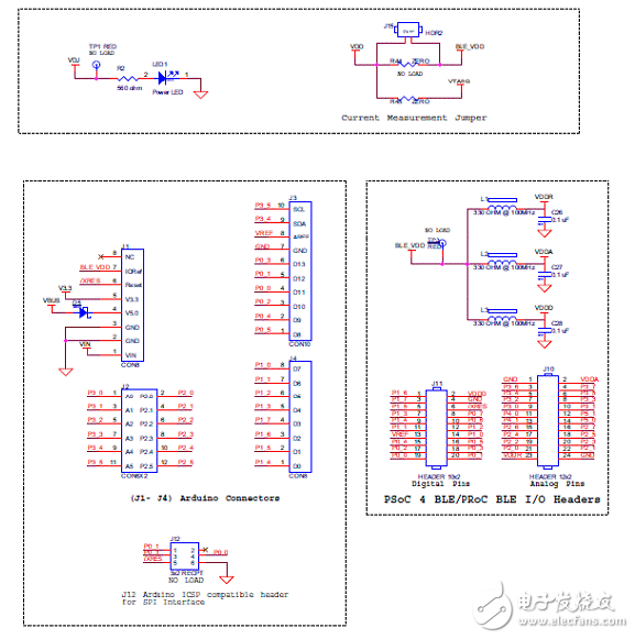 Cypress PSoC藍(lán)牙低功耗開發(fā)方案與電路圖詳解