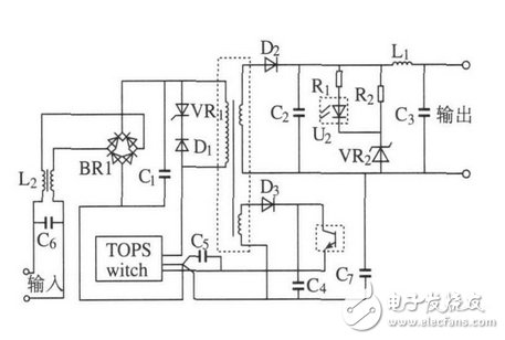 反激式開關(guān)電源應(yīng)用電路設(shè)計圖詳解 —電路圖天天讀（201）