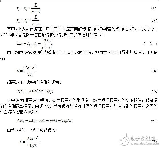 超聲波熱量表芯片UTA6905的相差法流量測(cè)量原理