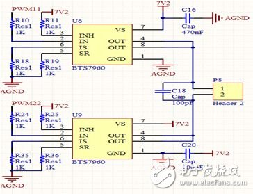 圖4 驅(qū)動模塊電路設(shè)計