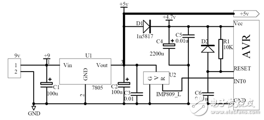 AVR掉電保護電路設(shè)計圖剖析 —電路圖天天讀（221）