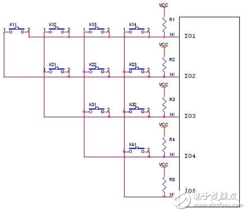 絕妙的IO口掃鍵應(yīng)用電路設(shè)計(jì)盤點(diǎn) —電路圖天天讀（253）