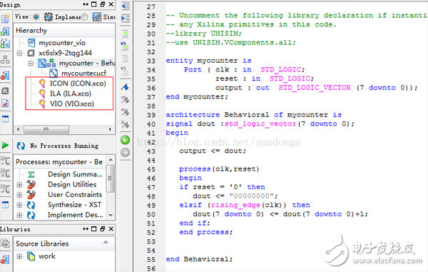 Xilinx FPGA ChipScope的ICON/ILA/VIO核使用