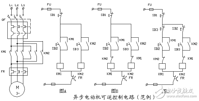 異步電動(dòng)機(jī)可逆控制電路