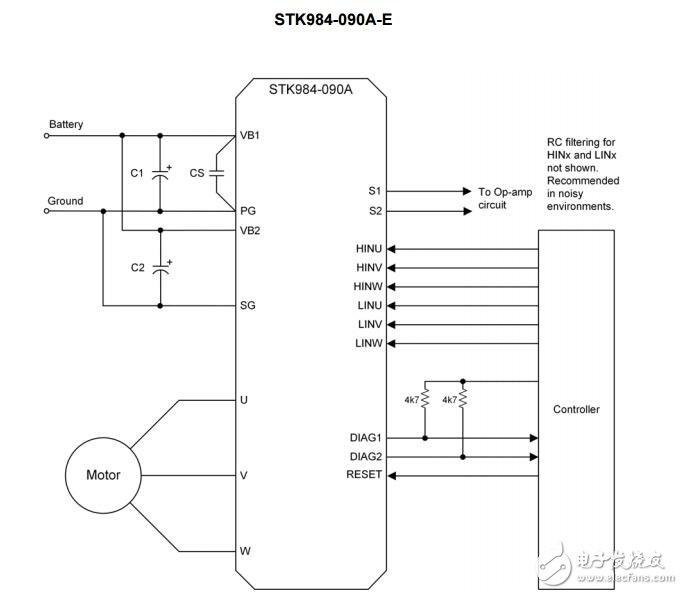 stk984 - 090 A - e：智能功率模塊（IPM），40 V，20