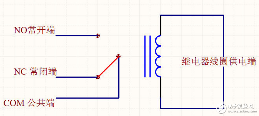 繼電器線圈接線圖