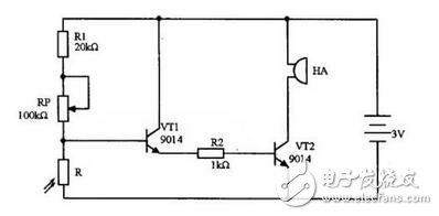 光控報警器電路圖解，光控報警電路原理