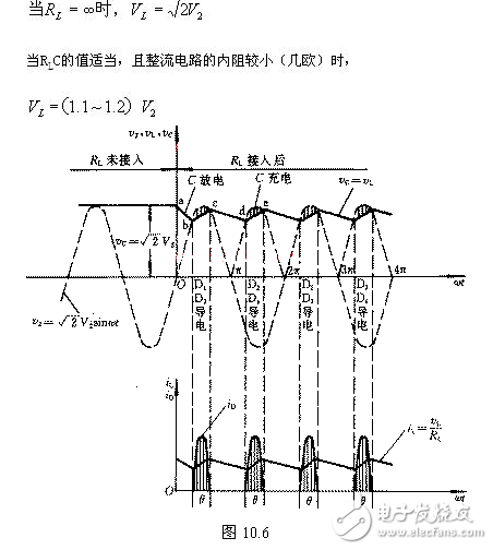 電感器兩端的電流不能突變的特點，把電感器與負載串聯(lián)起來，以達到使輸出電流平滑的目的。從能量的觀點看，當電源提供的電流增大（由電源電壓增加www.8 t tt8. com引起）時，電感器L把能量存儲起來；而當電流減小時，又把能量釋放出來，使負載電流平滑，8ttt8電感L有平波作用