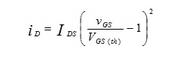 在轉(zhuǎn)移特性曲線上，gm 是曲線在某點上的斜率，也可由iD的表達式求導(dǎo)得出，單位為 S 或 mS。