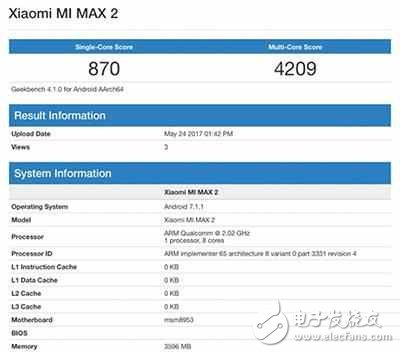 小米MAX2最新消息：小米MAX2發(fā)布會即將開始，小米MAX2跑分和核心配置泄露