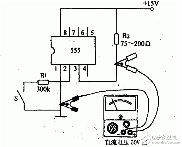 555內(nèi)部電路結(jié)構(gòu)與萬(wàn)用表測(cè)試555芯片的性能