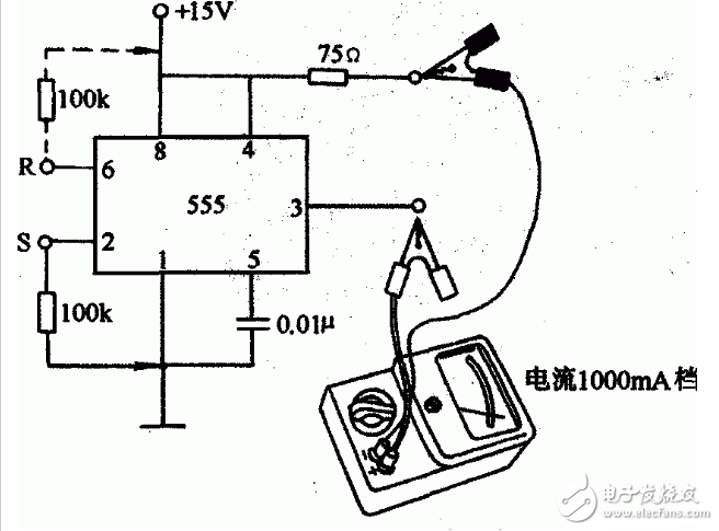 555內(nèi)部電路結(jié)構(gòu)與萬(wàn)用表測(cè)試555芯片的性能