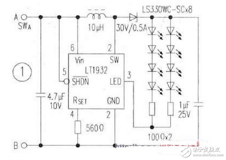 用電容供電的照明燈的制作