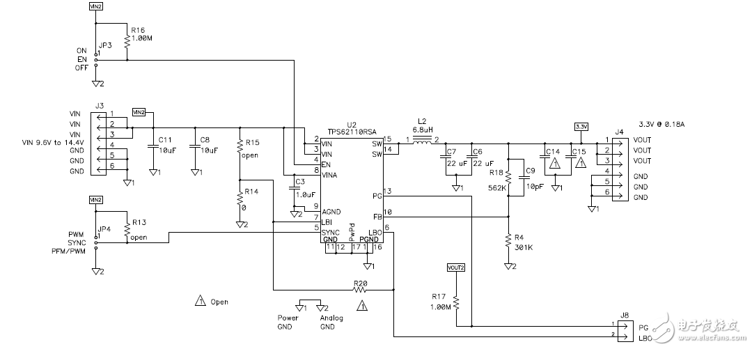 12vindm643x電源采用集成FET的直流-直流轉(zhuǎn)換器和LDO