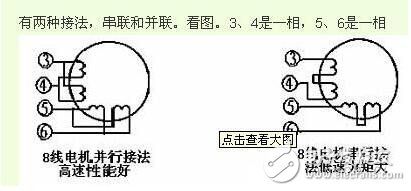 步進電機接線圖，8線步進電機接線圖圖解