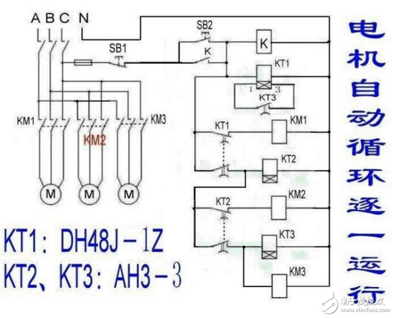 關(guān)于電機運行的幾個基本電路