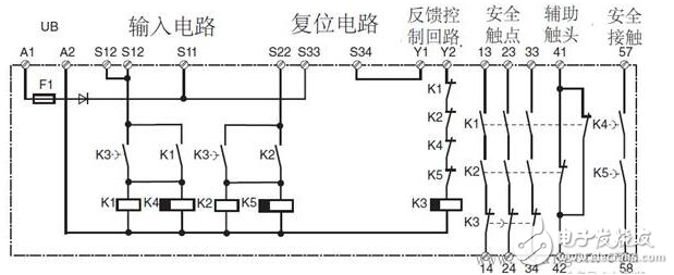 安全繼電器工作原理、接線圖、使用方法