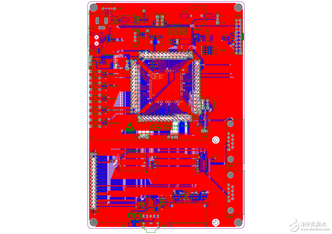 GD32F103ZET6 Demo板原理圖及使用說明