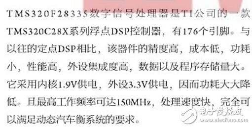 基于TMS320F28335動態(tài)汽車承重計算系統(tǒng)