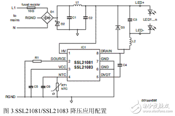 基于SSL21083高壓8W的LED驅(qū)動器分析