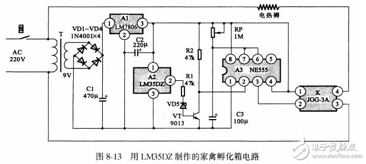 基于LM35DZ家禽孵化箱電路設(shè)計(jì)