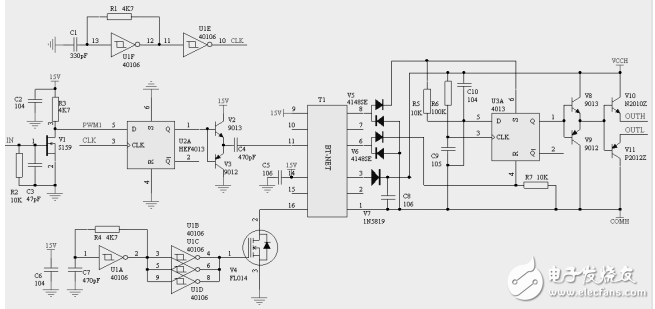 基于CD40106和CD4013的場(chǎng)效應(yīng)管隔離驅(qū)動(dòng)電路設(shè)計(jì)