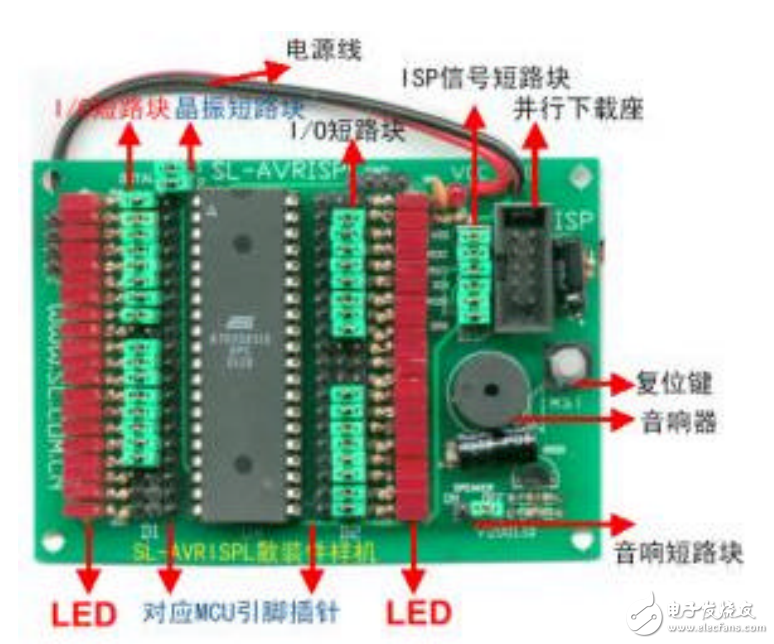 160元組裝SL-AVRISPL開發(fā)實(shí)驗(yàn)器