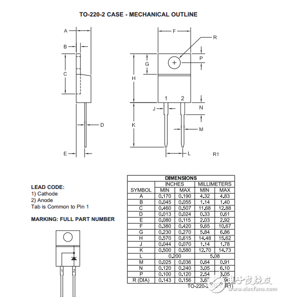 csic10-1200碳化硅肖特基整流器10安培，1200伏特