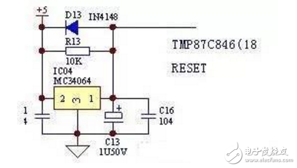 單片機(jī)復(fù)位電路原理圖及分析