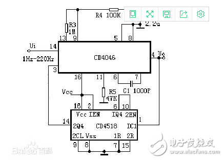 cd4046原理及經典電路圖