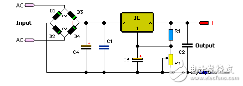 自制lm317可調(diào)穩(wěn)壓電路