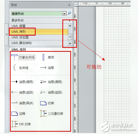 怎么用visio畫時(shí)序圖