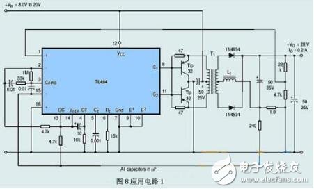 tl494詳解(特性、封裝、內部電路方框圖)