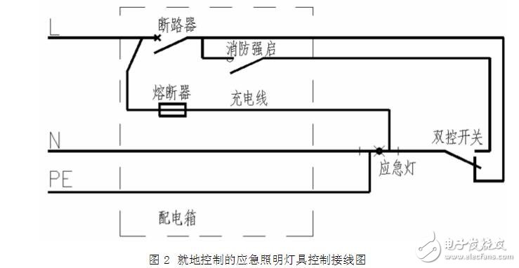 帶蓄電池應(yīng)急燈接線圖詳解