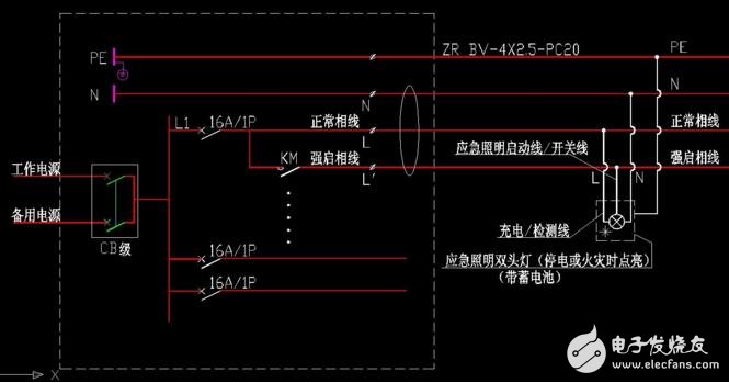 充電應(yīng)急燈怎么接線圖分析