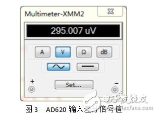 AD620與AD705構(gòu)成的電路仿真