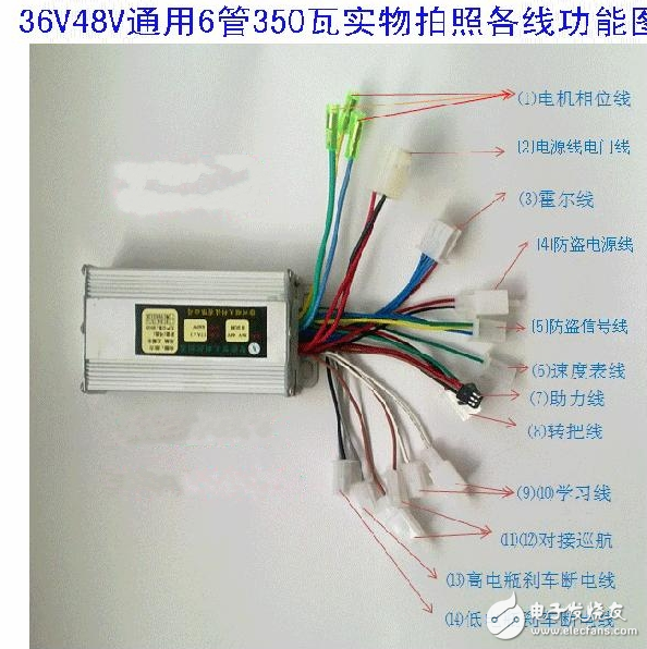 電動(dòng)車控制器的接法