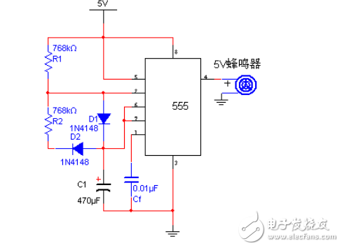 怎么利用555定時(shí)器產(chǎn)生1hz脈沖的方波發(fā)生器